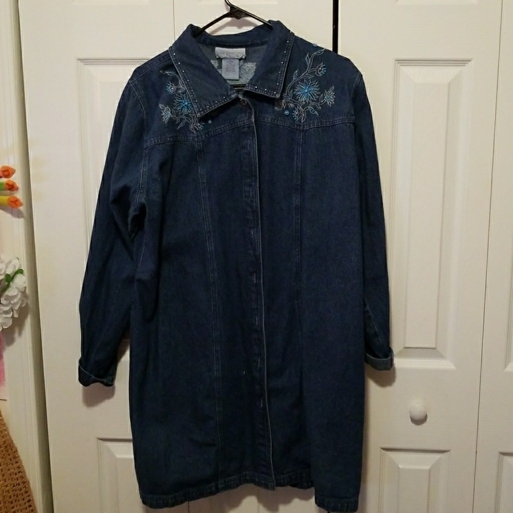Long denim shirt/jacket