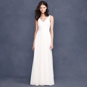 Sz 10- NWT- J. Crew - Long Ivory Wedding Gown