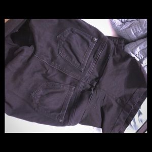 Black maternity skinny jeans