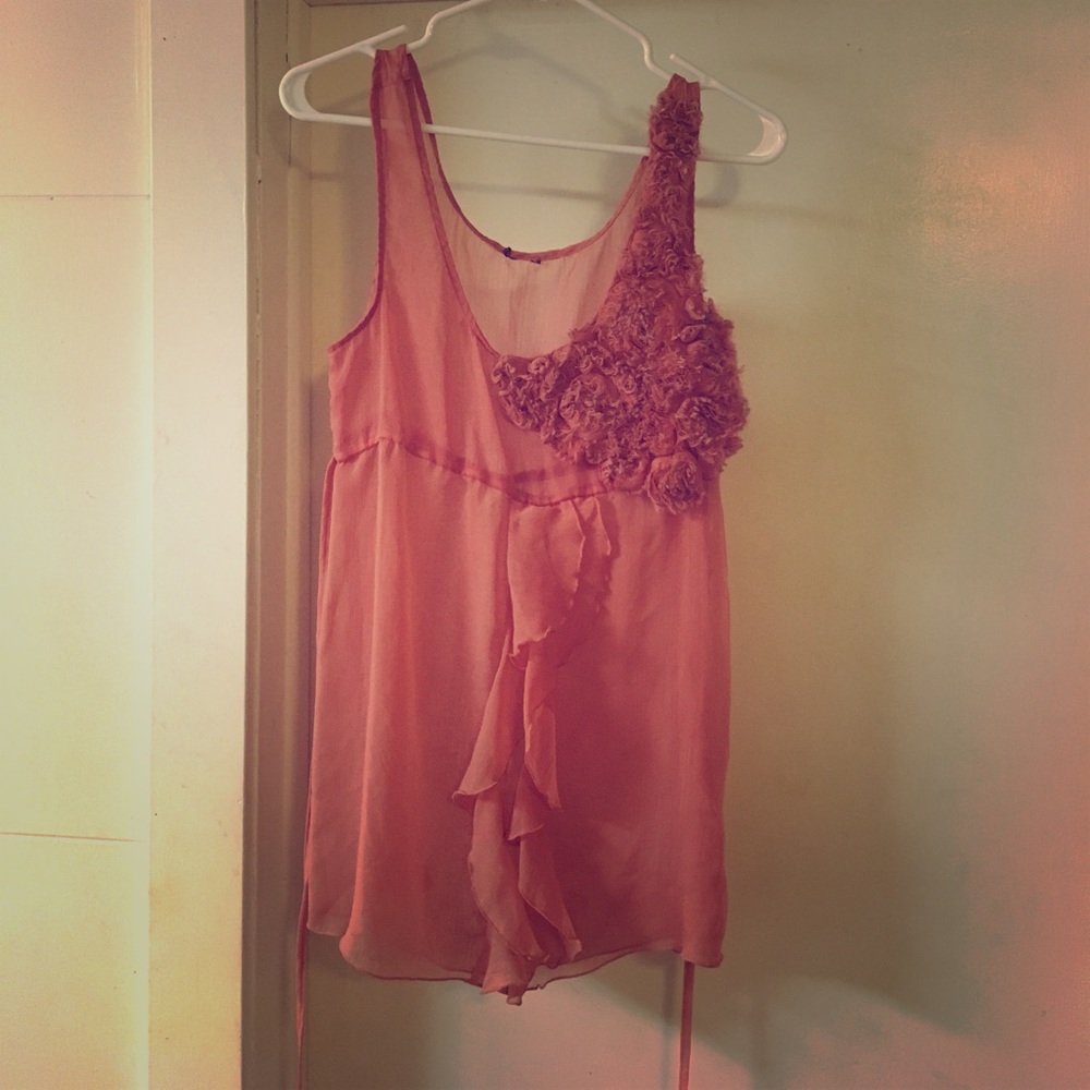 Fancy rose tank top