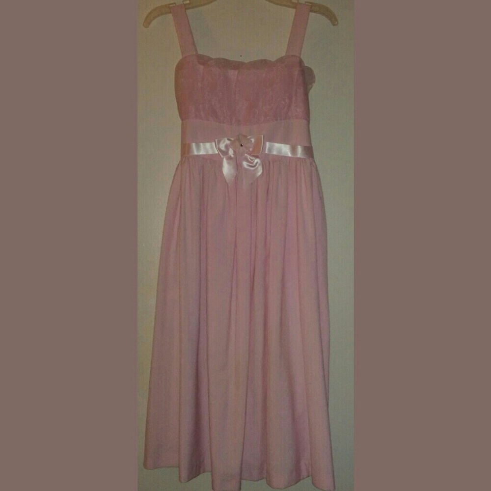 Girls size 12 Bonnie Jean pink maxi sundress