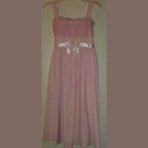 Girls size 12 Bonnie Jean pink maxi sundress