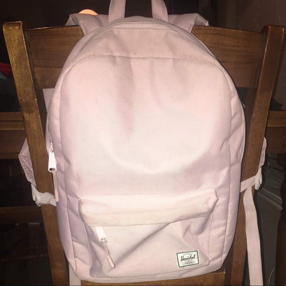 Herschel Urban Outfitters light pink backpack