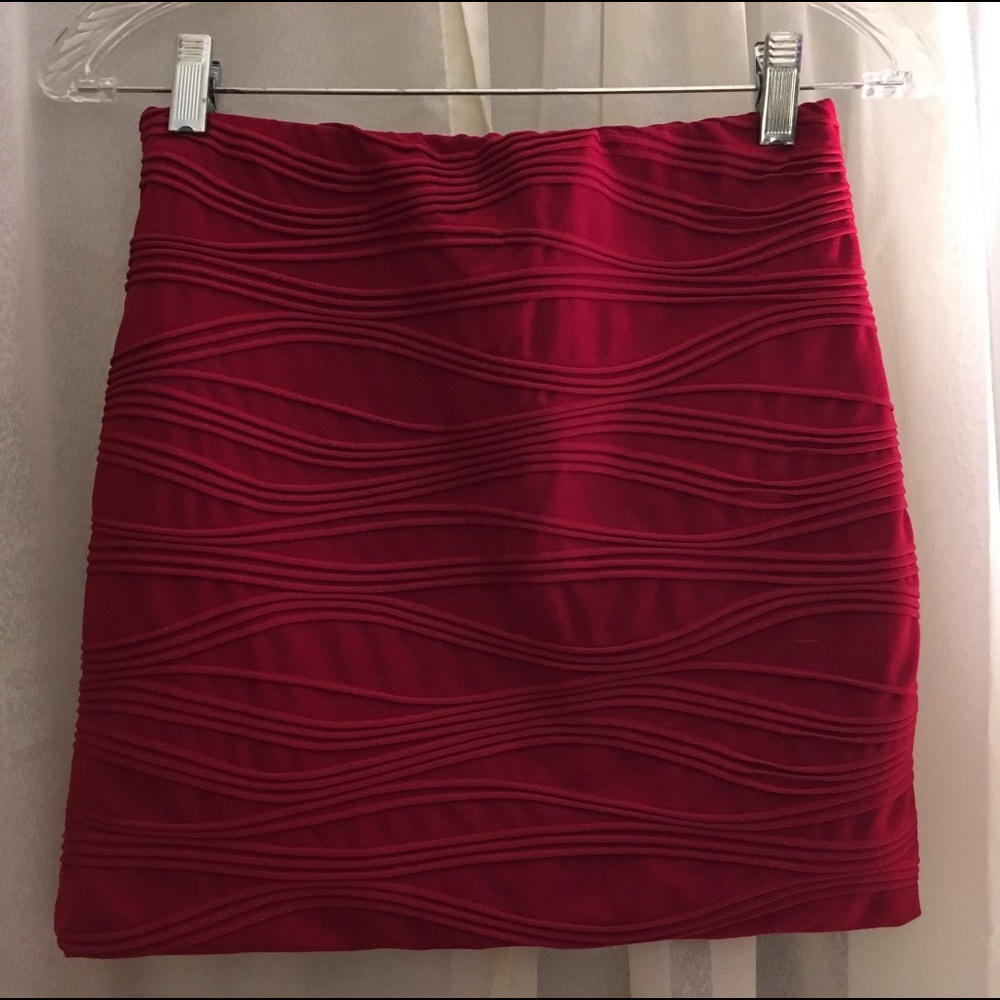 Red Mini Skirt