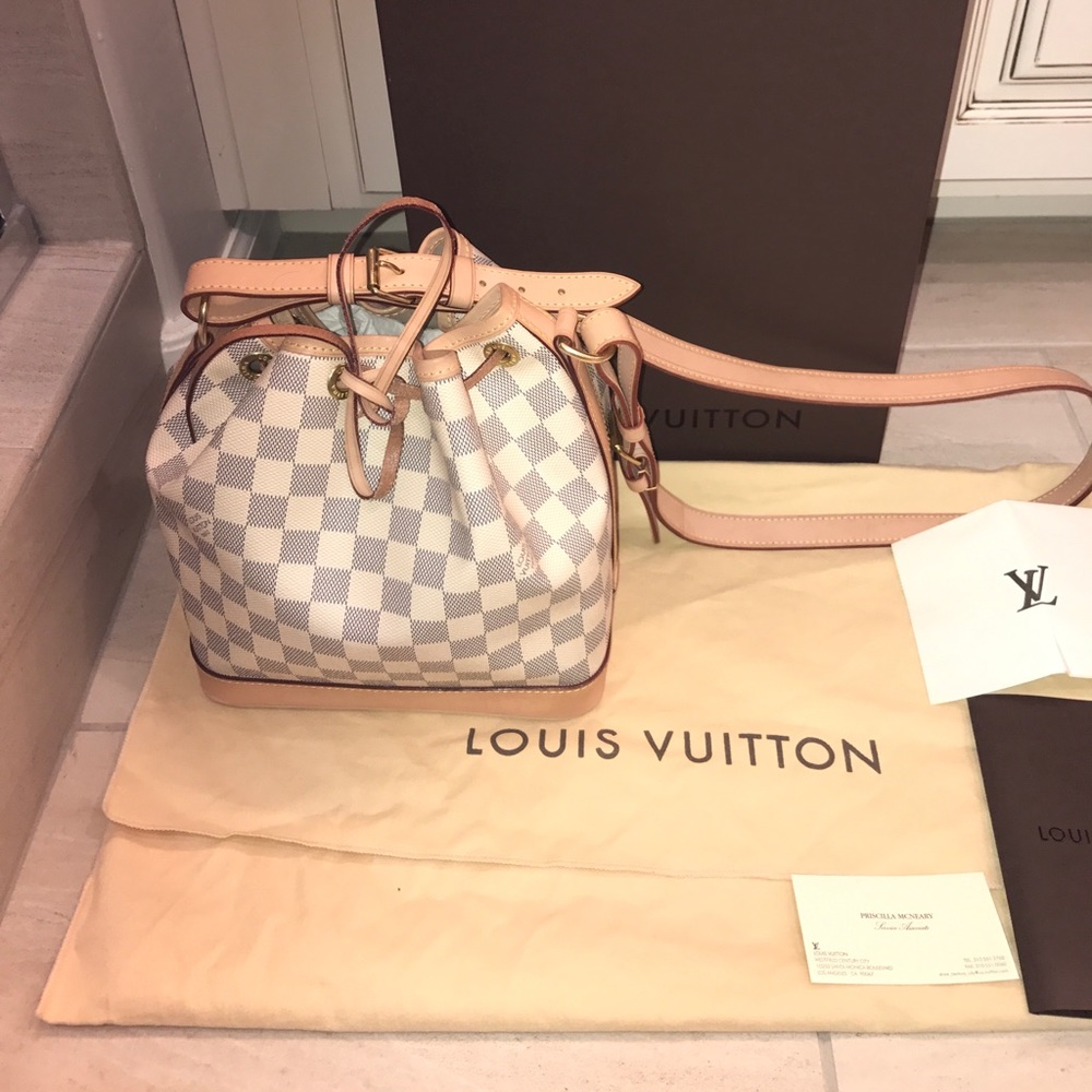 100% Auth Louis Vuitton Daniel Check Bucket Bag