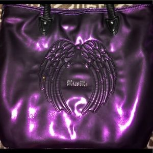 Purple Miss Me hand bag