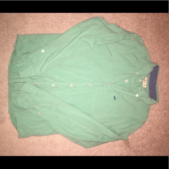HOLLISTER Green Button Down shirt - Picture 1 of 1