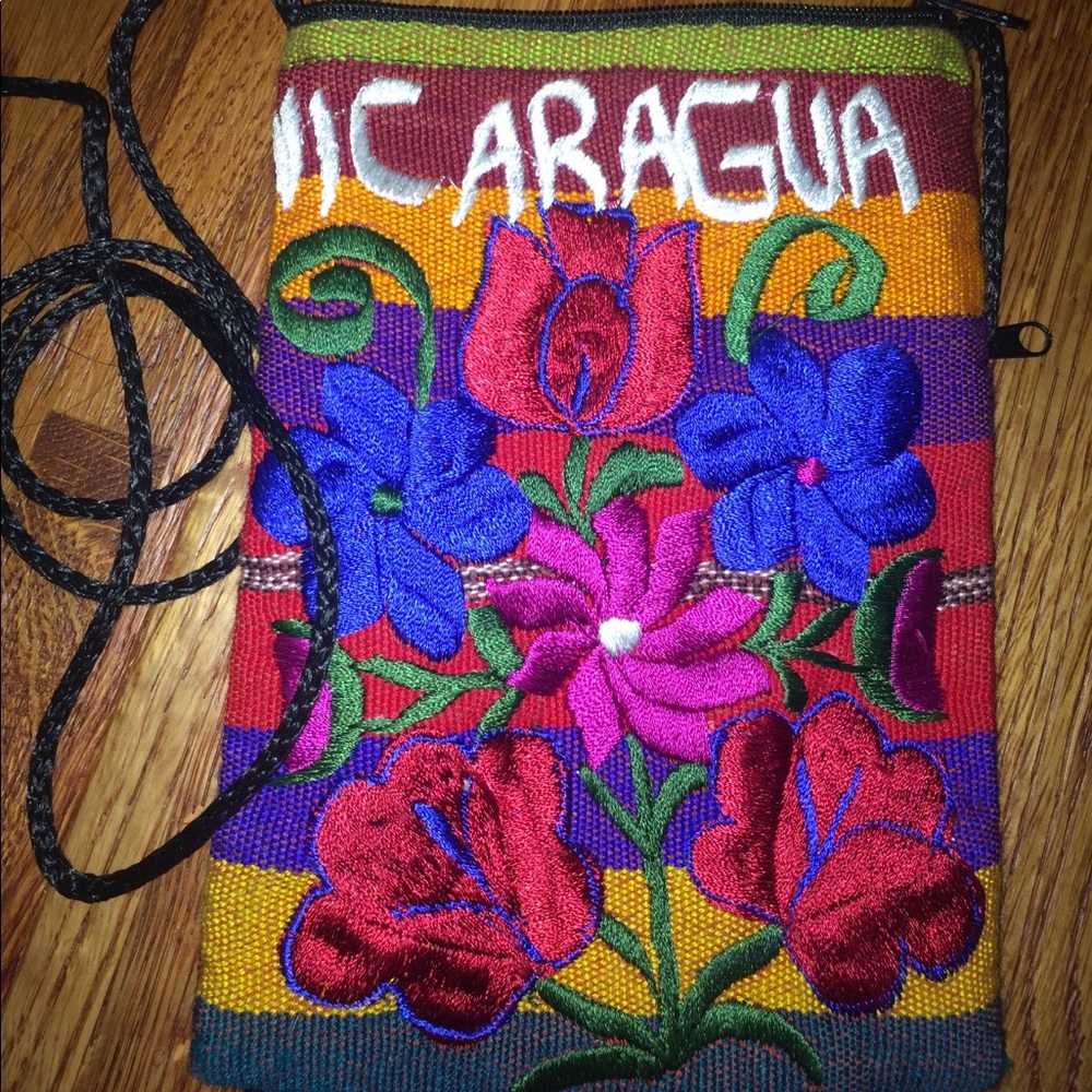 Handmade cross body bag