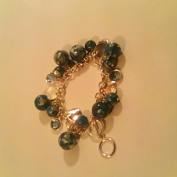 Vintage Silver Toned Bracelet with Beads - Picture 3 of 4