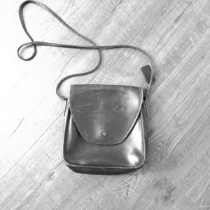 Vintage - Coach Black Leather Crossbody Purse