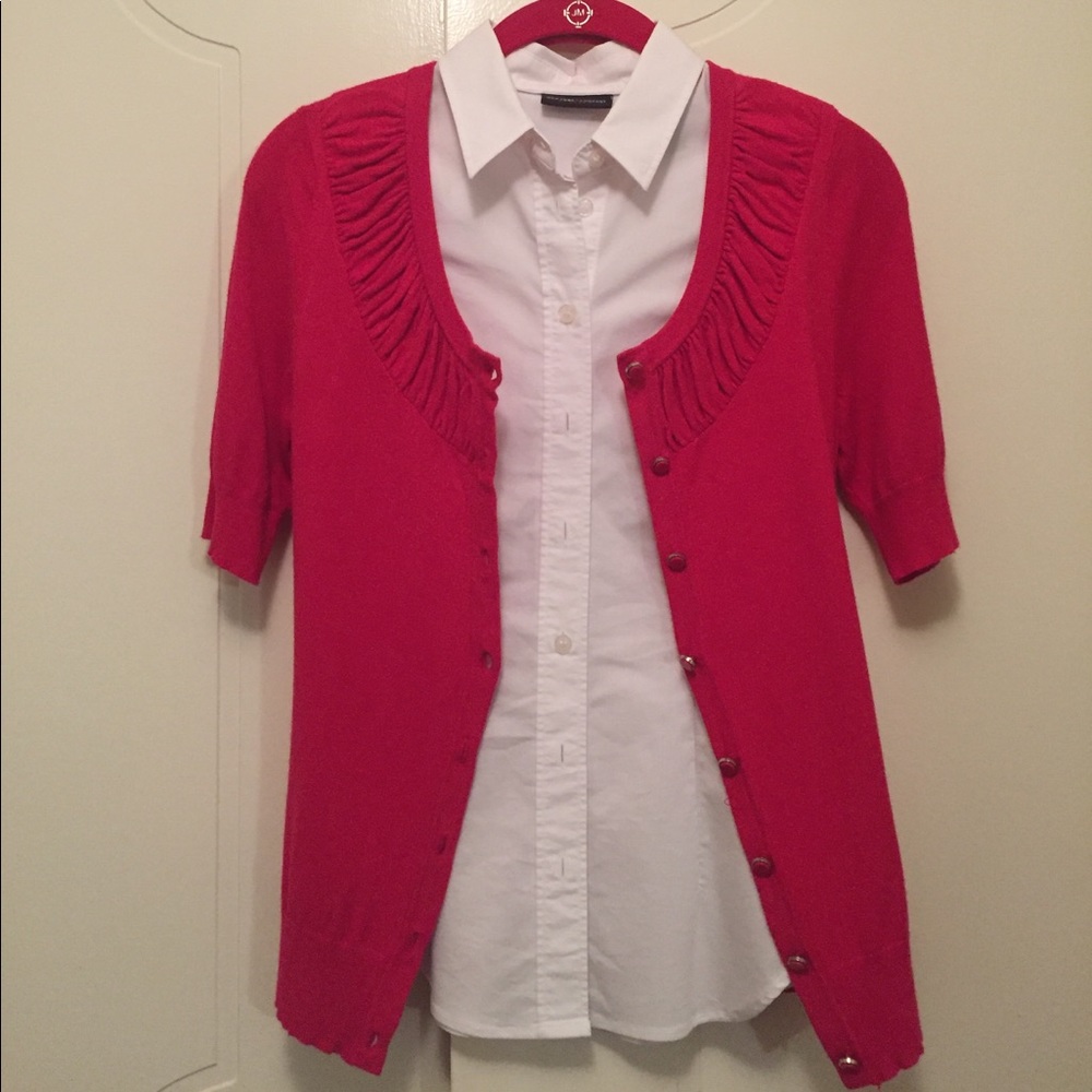 New York & Co 3/4 sleeve cardigan w/ detail