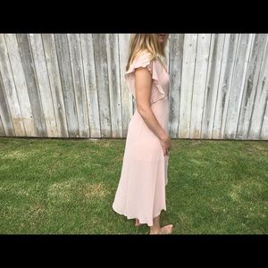 Forever 21 blush wrap dress