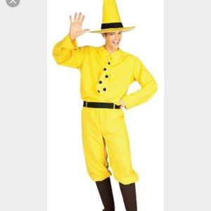 Man in the Big yellow hat costume