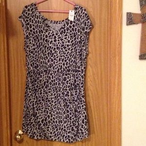 Short Leopard Print Dress