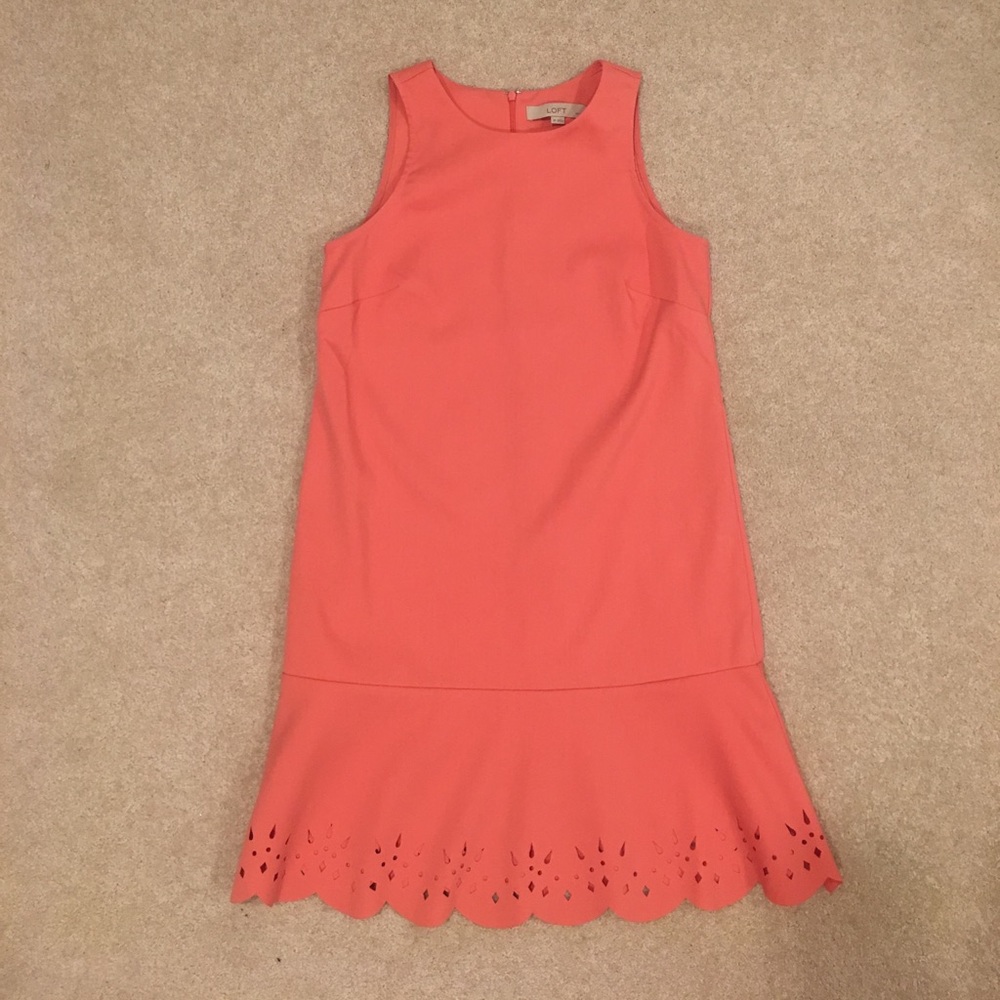 Laser-cut detail dress