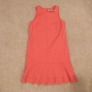 Laser-cut detail dress