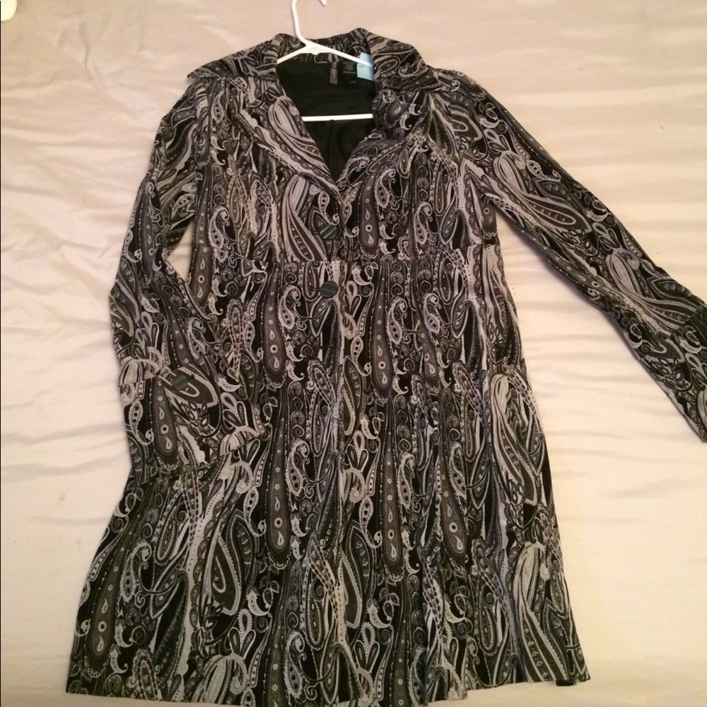 Long velvet jacket