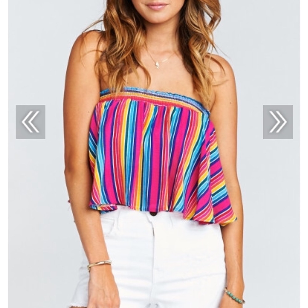 NWT Stripe up your life Sasha swing top
