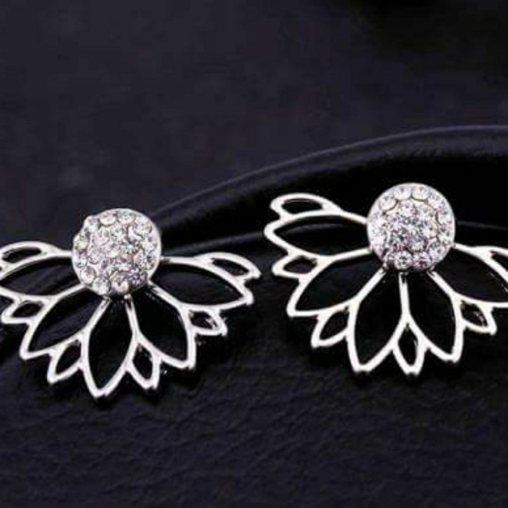 Flower Jacket Earrings - Picture 2 of 2