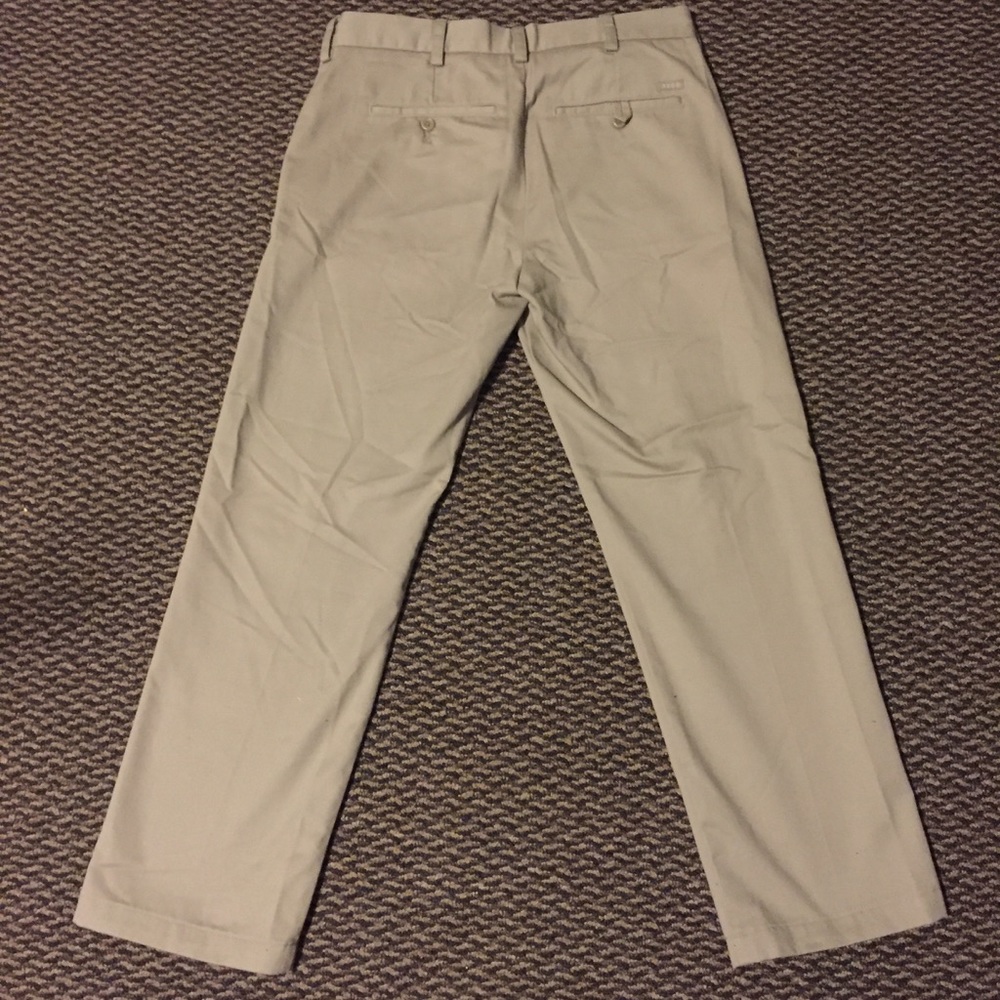 Izod Men's Khaki Chinos - Slim Fit - Picture 3 of 4