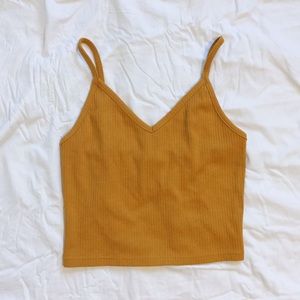 Mustard Crop Top