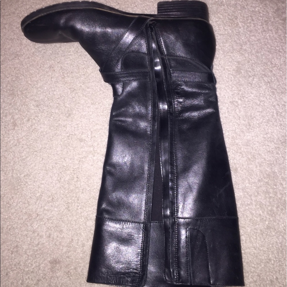 Tall Ralph Lauren Black Leather Boots