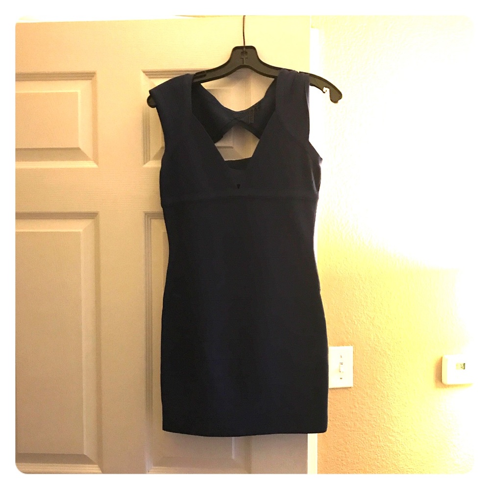 Deep purple bandage dress
