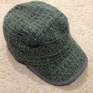Green and grey conductor's hat