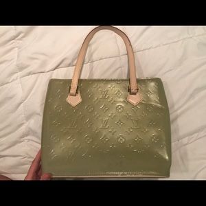 Authentic Louis Vuitton Blue Vernis Bag