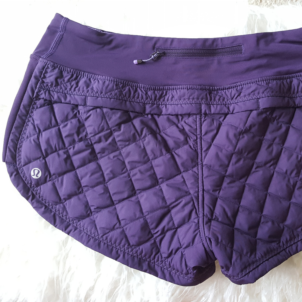 Lululemon Hot Cheeks Quilted Down Running Shorts