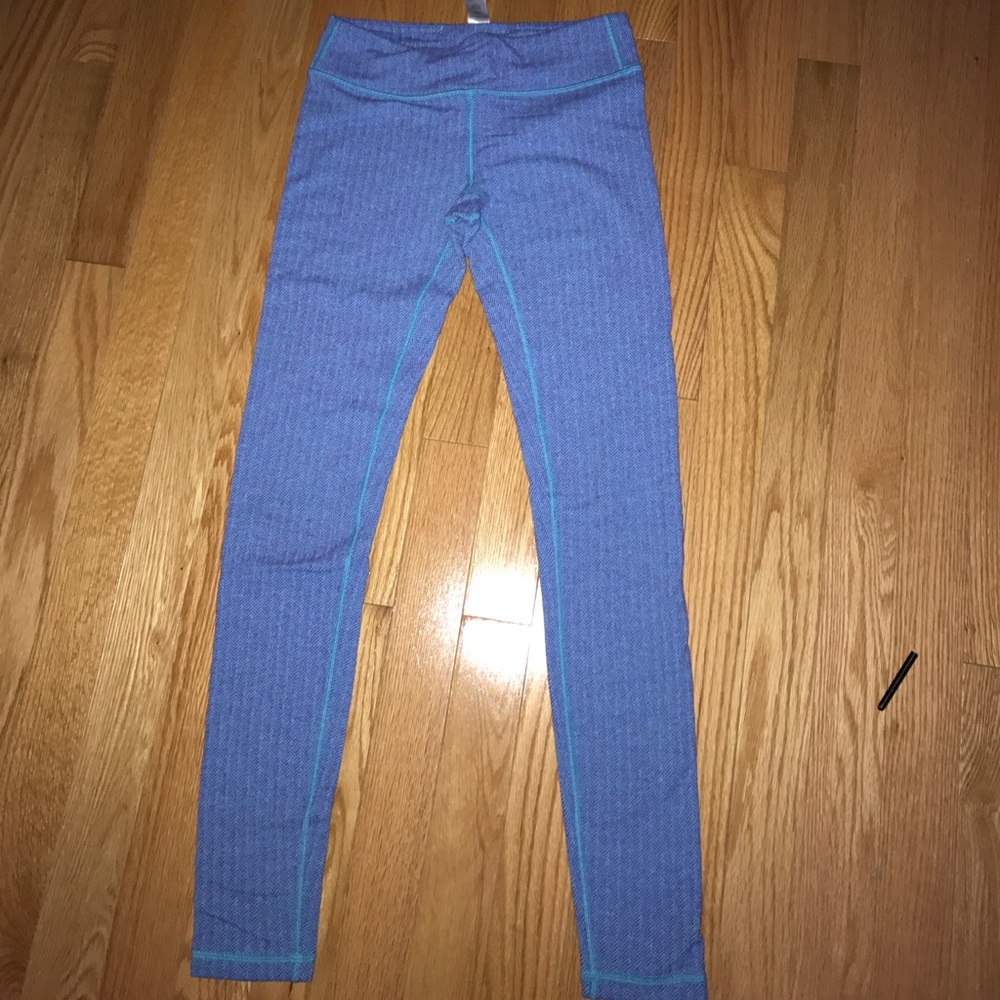 Blue/purple ivivva rhythmic tights (size 10/12)