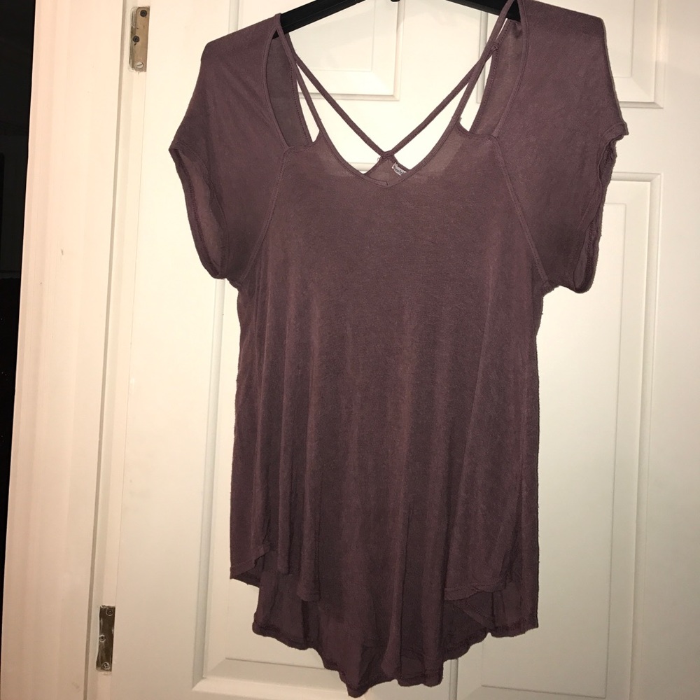 Purple mauve strap top