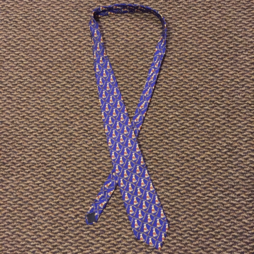 Brooks Brothers Fishing Dog Tie - Picture 2 of 3