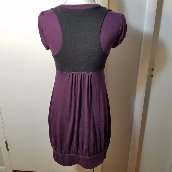Belle du Jour Vested Purple & Black Dress - Picture 4 of 8