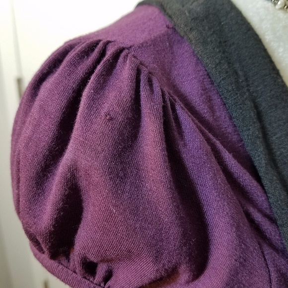 Belle du Jour Vested Purple & Black Dress - Picture 6 of 8