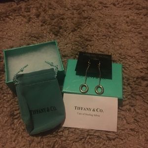 Tiffany & Co sterling silver circle earrings