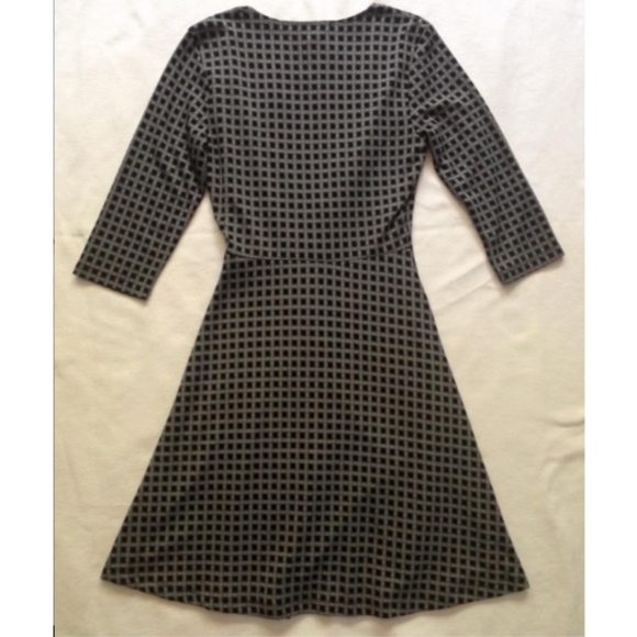 New - Max Studio Faux Wrap with Buckle Black Dress - Picture 2 of 3