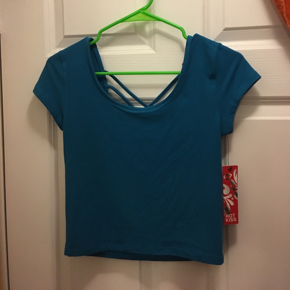 Blue Crop Top