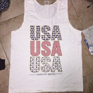 jadelynn brooke AMERICA USA TANK