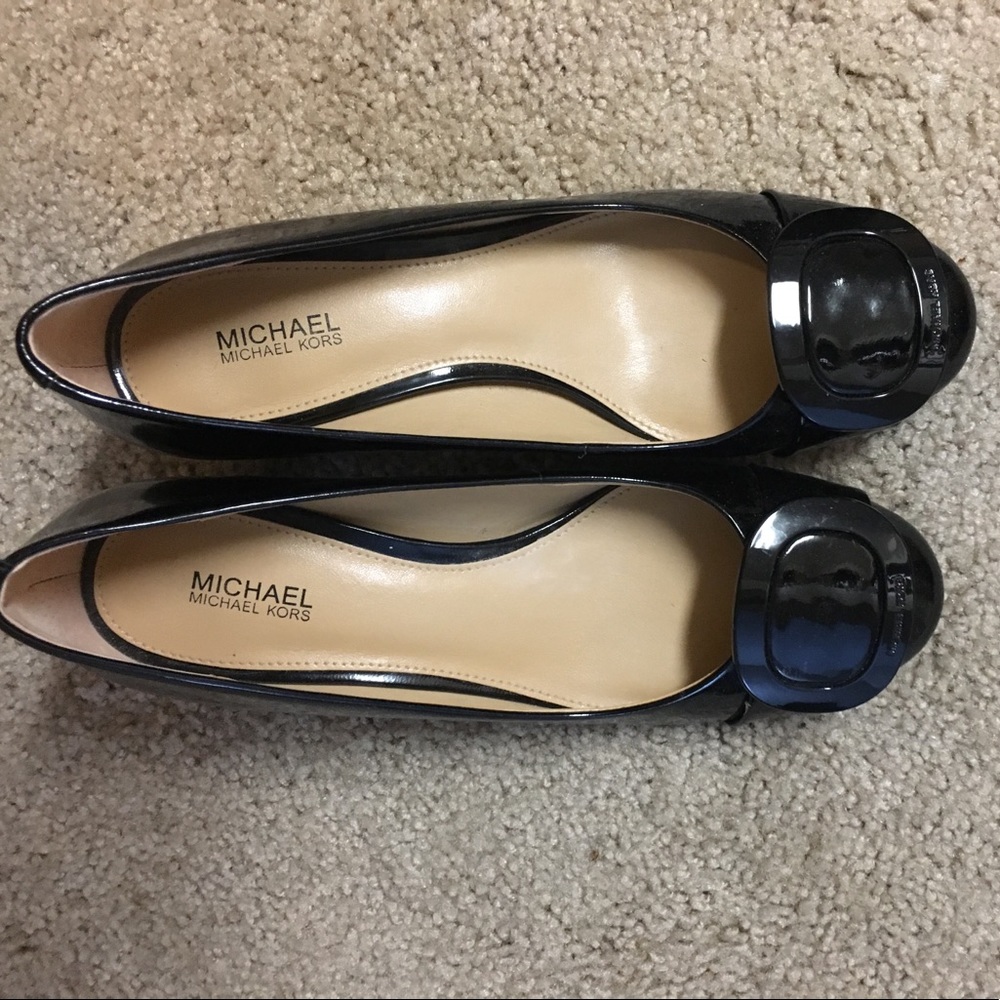 Michael kors black Pauline mid heel pump