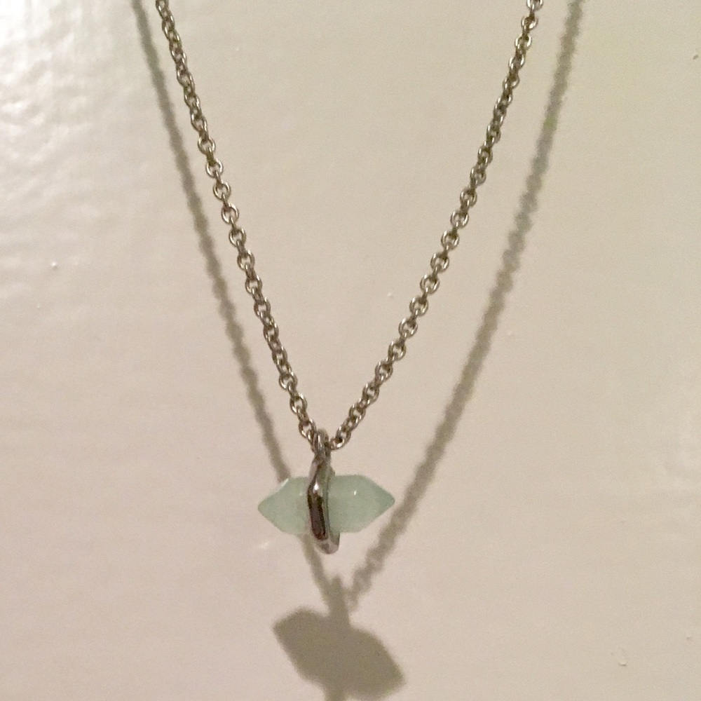 Chalcedony stone Amanda pendant Gold Necklace