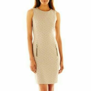 Sale! NWT! Tan Tweed Shift Dress