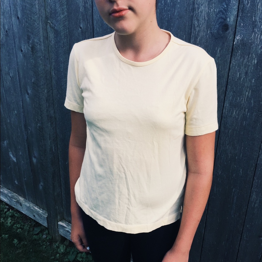 Light yellow Lands End t-shirt!