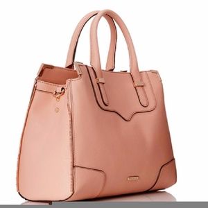 NWT REBECCA MINKOFF LEATHER BAG PEACH AMOROUS