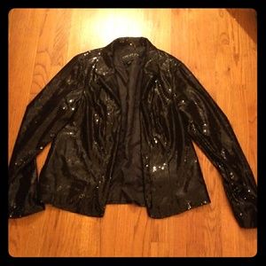 Black Sequin Blazer, FOREVER 21+