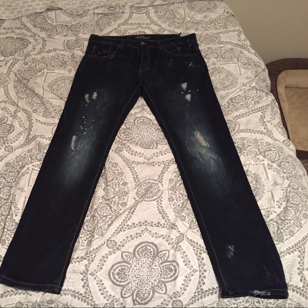 Copper rivet jeans