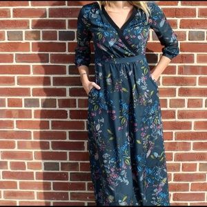 NWT Banana Republic Fall Floral Maxi Dress Size 12
