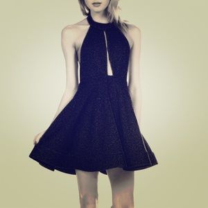 Black iridescent dress