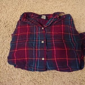 Maroon/Pink/Blue flannel