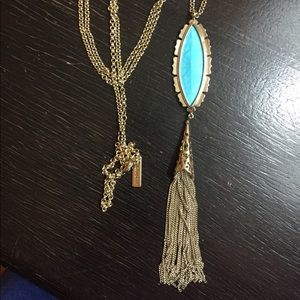 Kendra Scott Turquoise Tassel Necklace